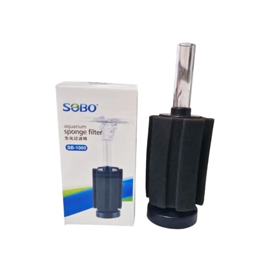 Sobo SB-1000 Biyolojik Pipo Filtre - Sessiz Çalışan Kompakt Üretim Filtresi (8x6 cm)