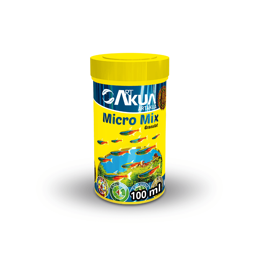 Art Akua Micro Mix Tropikal Granül Balık Yemi - 100 ml / 40 gr