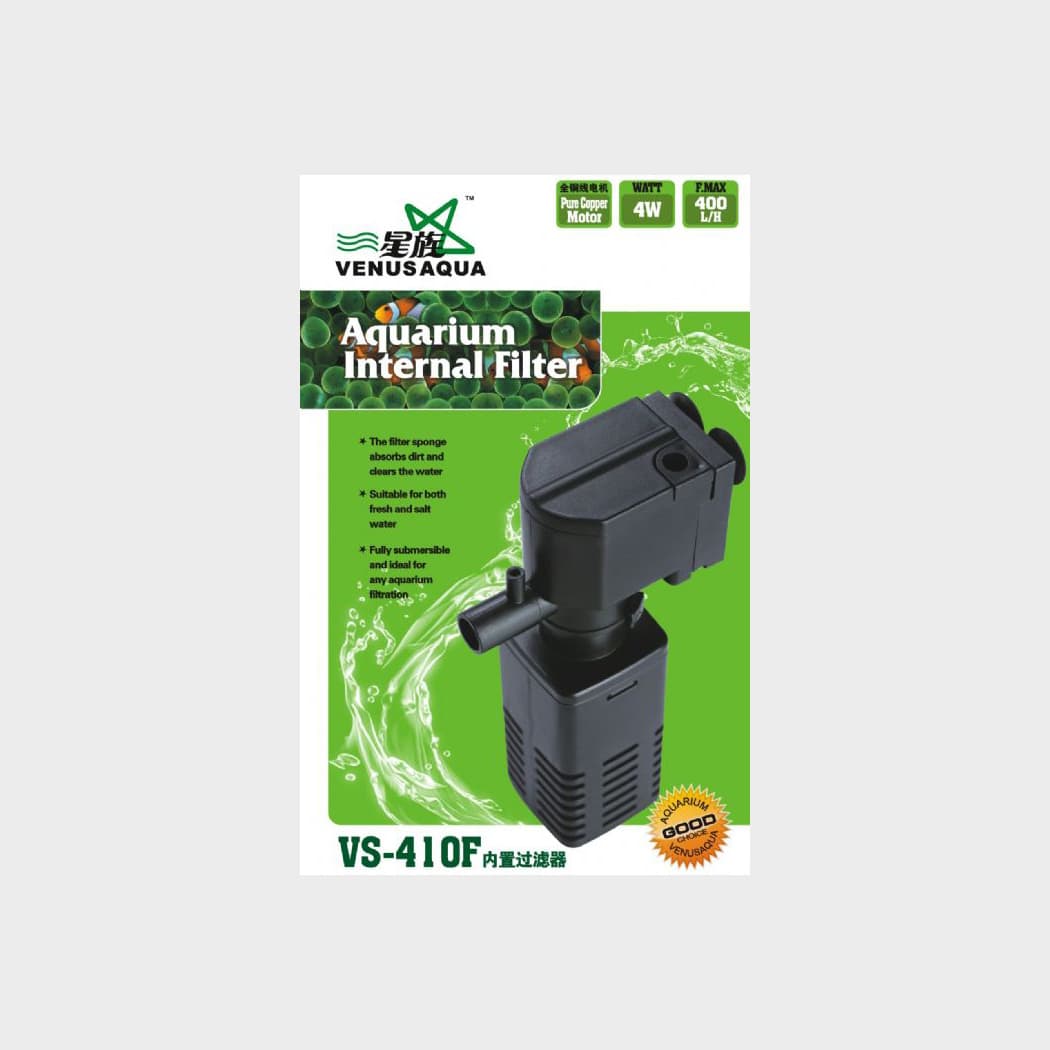 Venus Aqua VS 410F Akvaryum İç Filtre 4W 400 L/S Sessiz Sistem