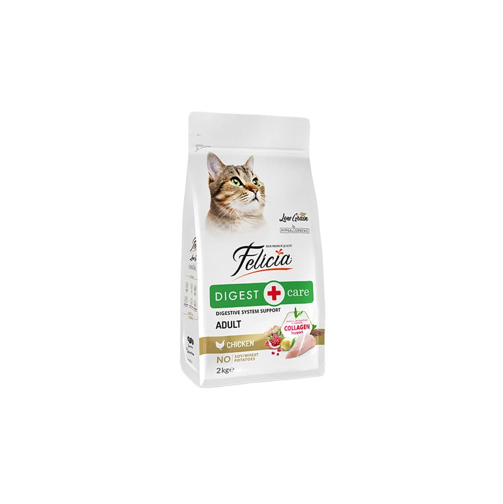 Felicia Kolajenli Tavuklu Az Tahıllı Yetişkin Kedi Maması 2 KG