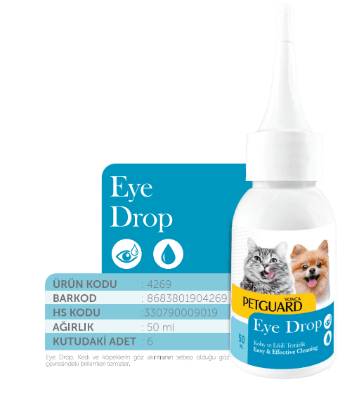 Petguard Kedi ve Köpek Göz Bakım Damlası (Losyonu) 50 ml