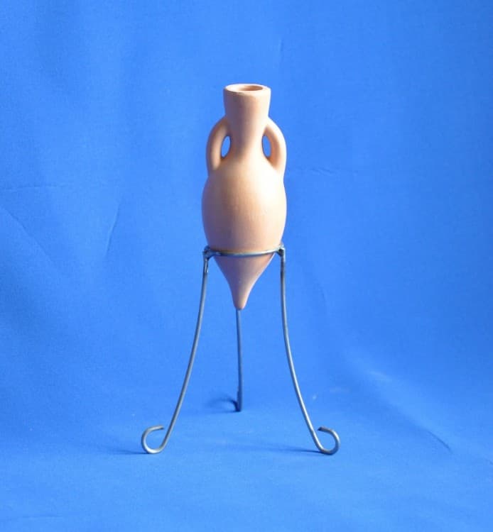 Akvaryum Dekor Doğal Toprak Küçük Amfora 14x5 cm