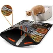Setaş Desenli Elekli Çift Katmanlı Kedi Kumu Paspası