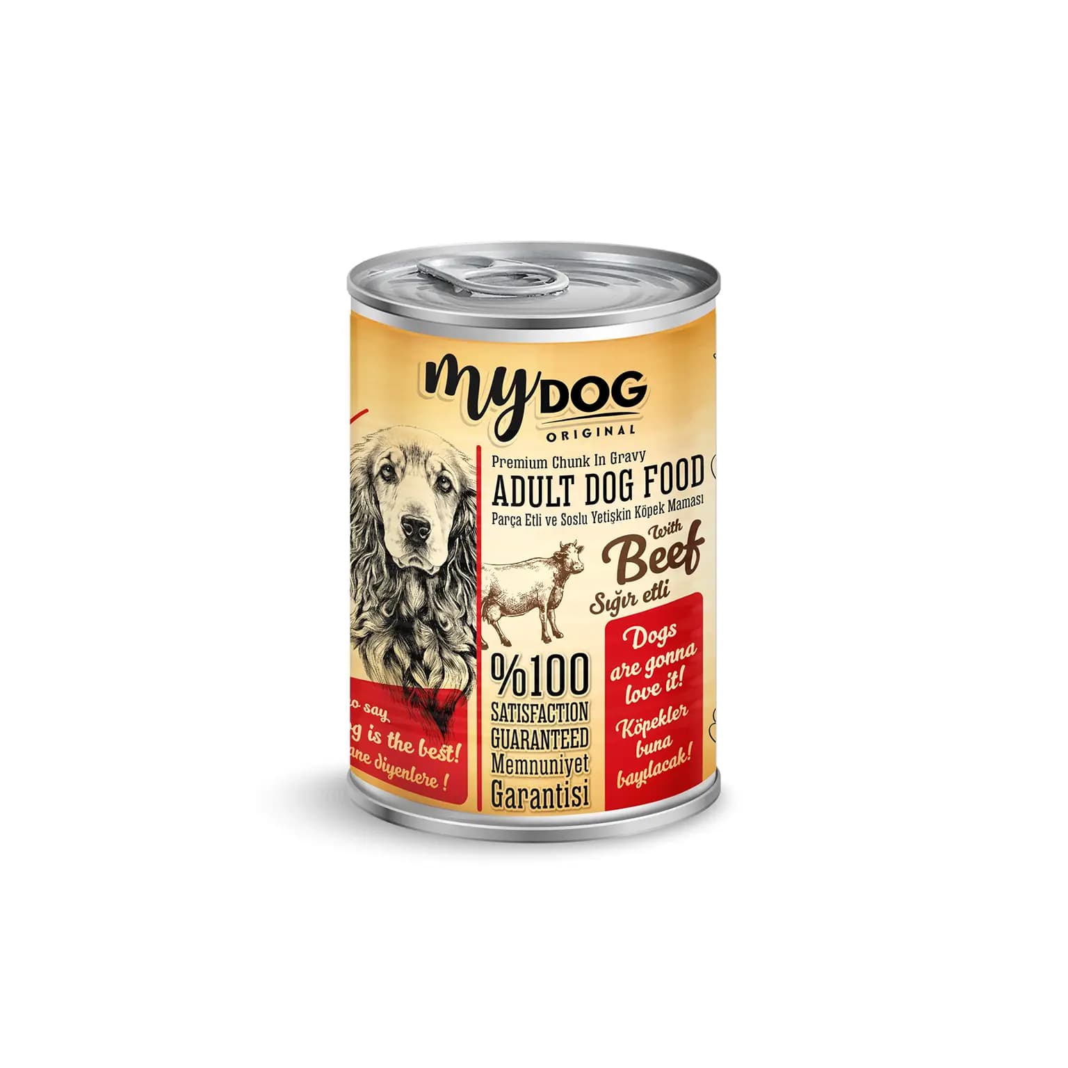 MyDog Sığır Parça Etli ve Soslu Yetişkin Köpek Konservesi 400 gr