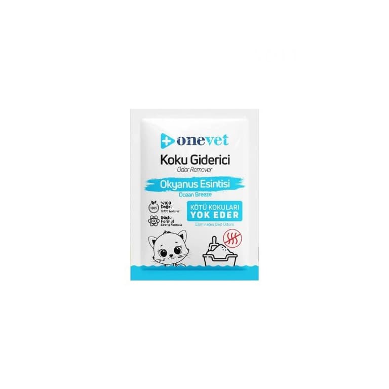 OneVet Okyanus Esintili Kedi Kumu Koku Giderici %100 Doğal 25 Gr