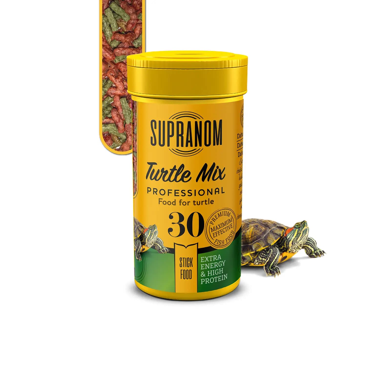 Supranom Turtle Mix Stick Kaplumbağa Yemi 100 Ml - %35 Protein & Gammarus Katkılı