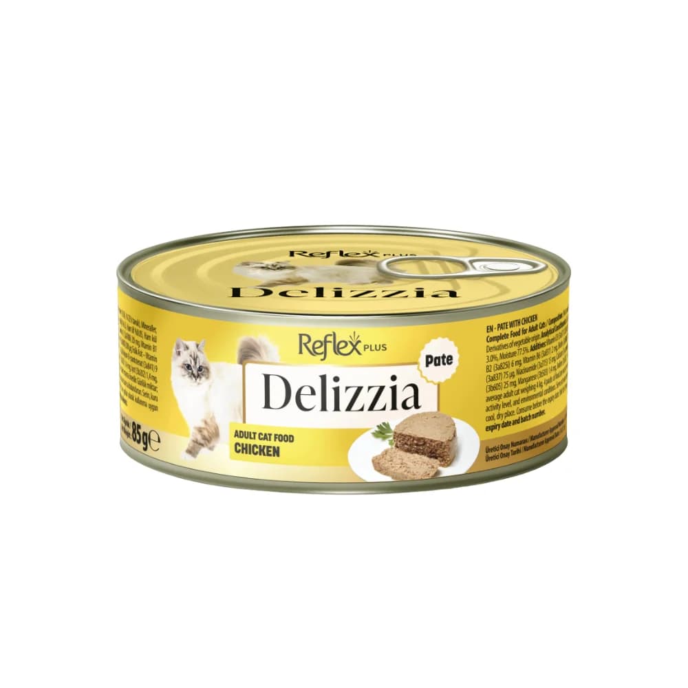 Reflex Plus Delizzia Tavuklu Ezme Yetişkin Kedi Konservesi 85 gr