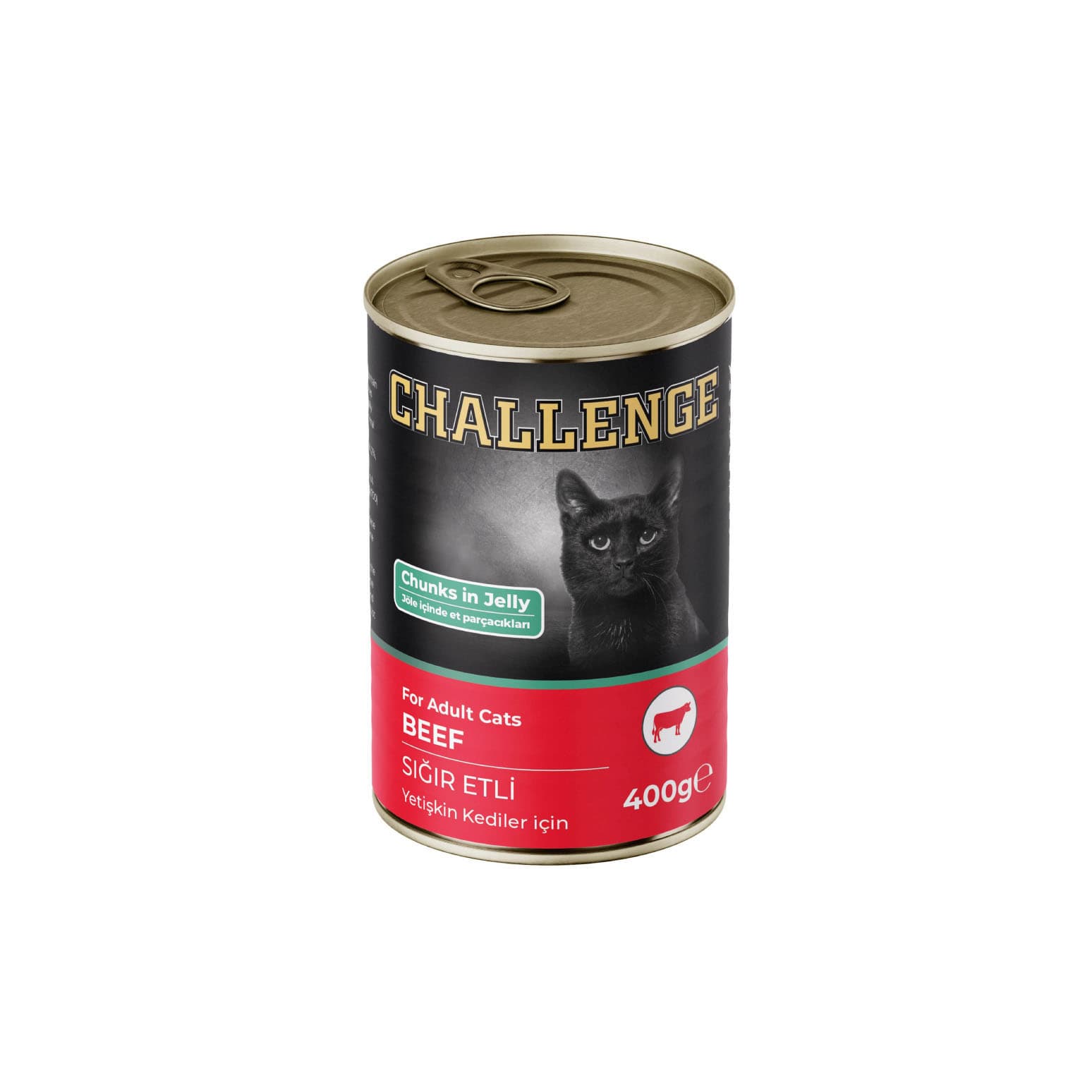 Challenge Jöle İçinde Sığır Etli Yetişkin Kedi Konservesi 400 Gr