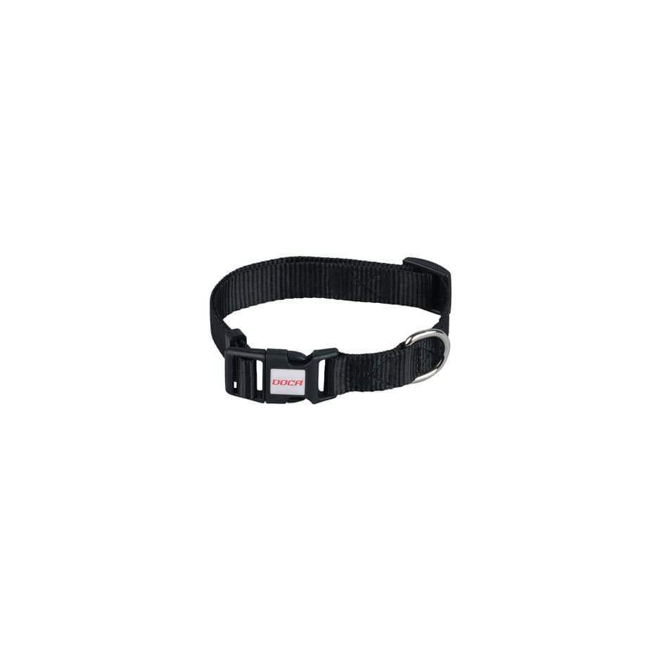 DOCA Siyah Dokuma Klipsli Small Köpek Boyun Tasması (26-40 cm)