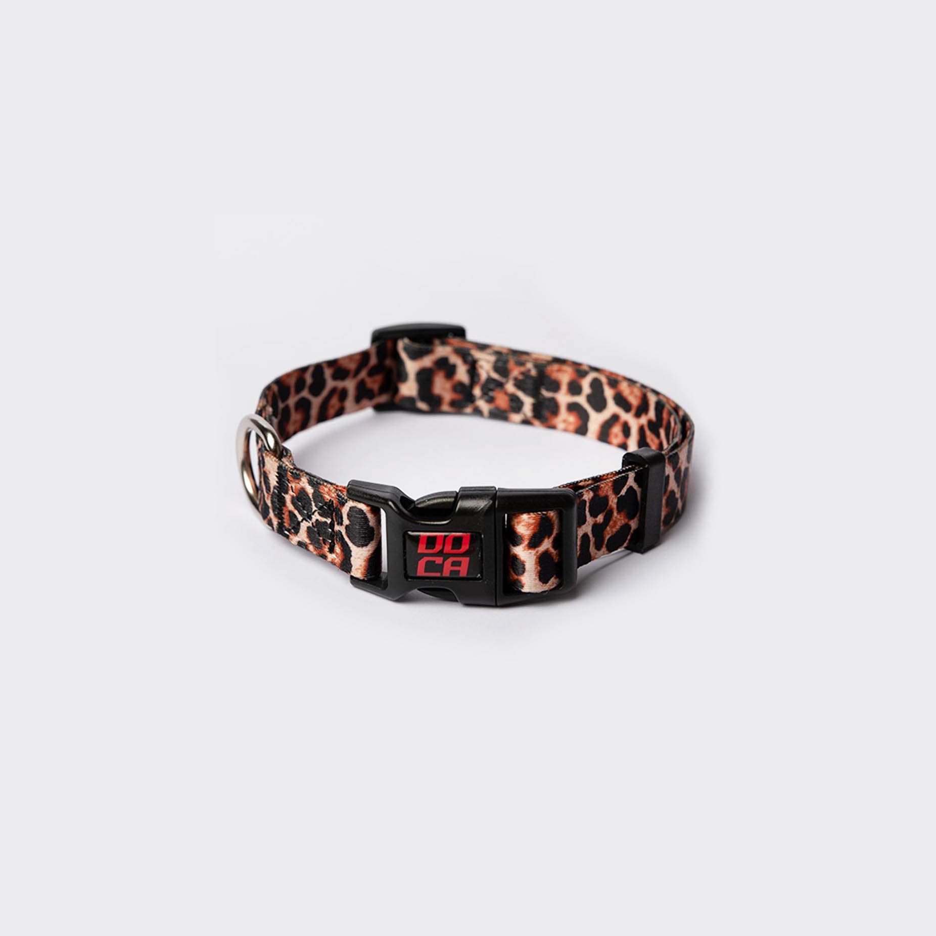 DOCA Premium Leopard Desenli Soft Kedi Boyun Tasması Standart Beden