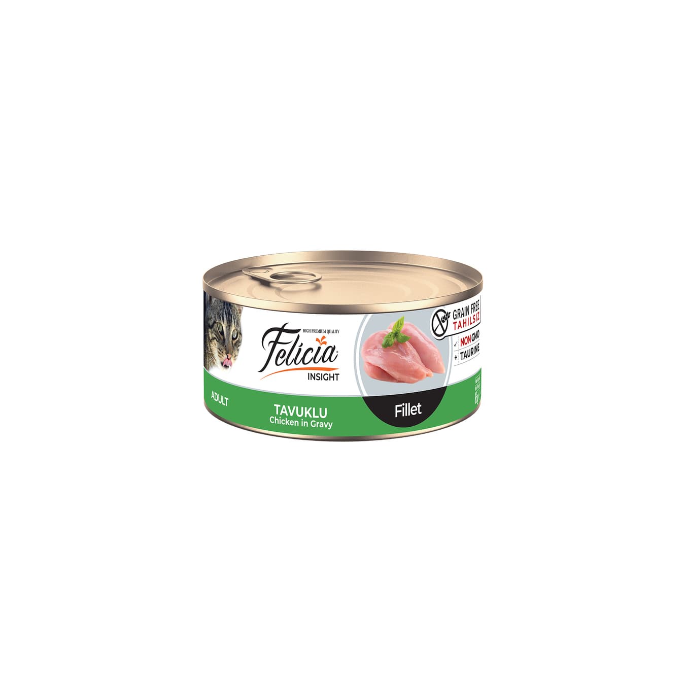 Felicia Tahılsız Tavuk Filetolu Yaş Kedi Maması 85 GR