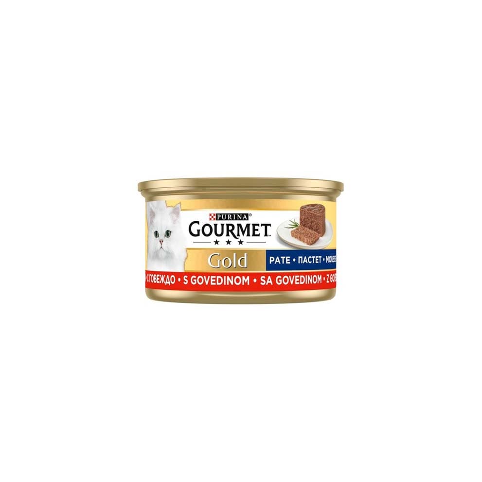 Purina Gourmet Gold Kıyılmış Sığır Etli Kedi Yaş Maması 85 Gr