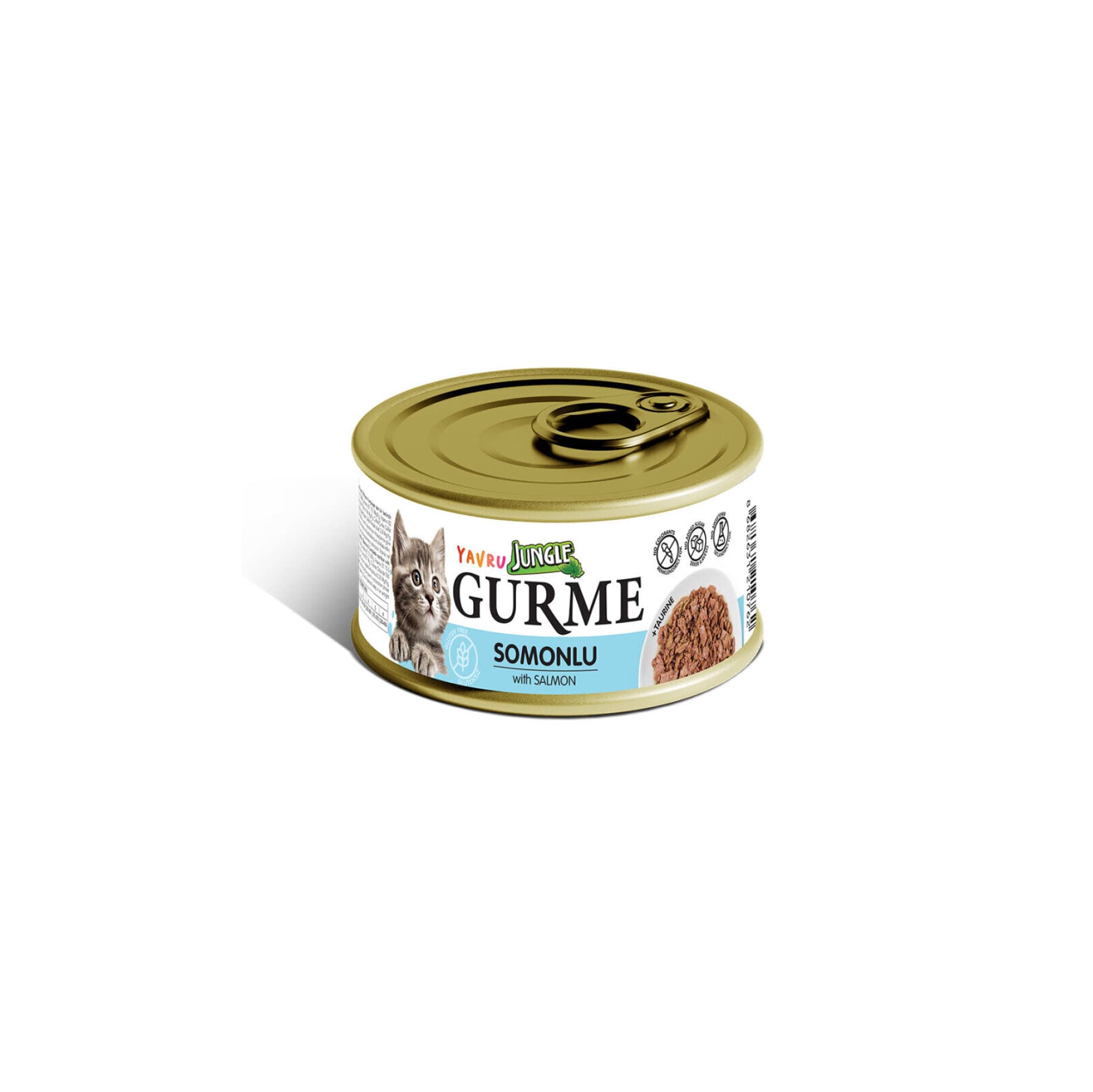 Jungle Gurme Tahılsız Somonlu Yavru Kedi Konservesi 85 GR