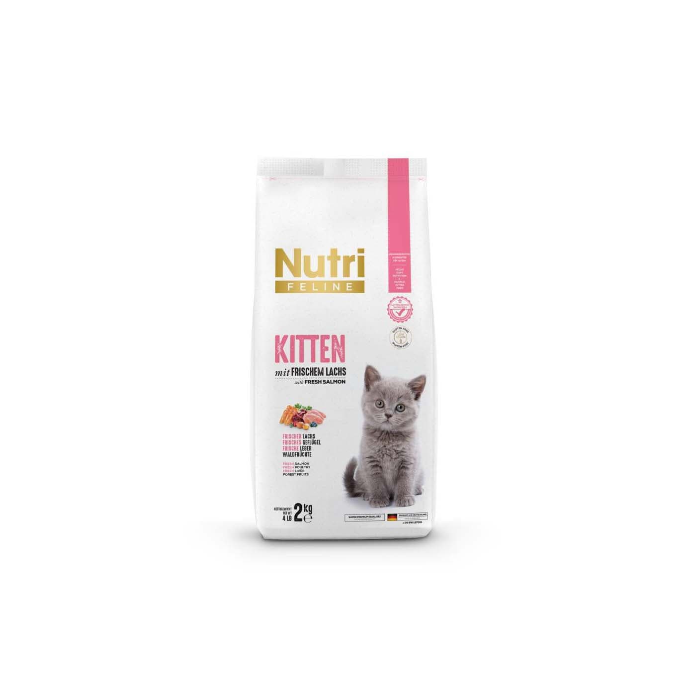 Nutri Feline Kitten Taze Somonlu Yavru Kedi Maması 2 kg