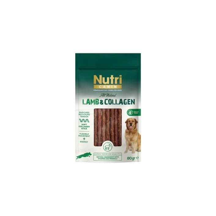 Nutri Canin Lamb & Collagen Kuzu Etli Köpek Ödül Çubuğu 80 Gr