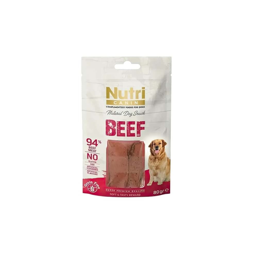Nutri Canin Beef %94 Sığır Etli Tahılsız Köpek Ödülü 80 Gr