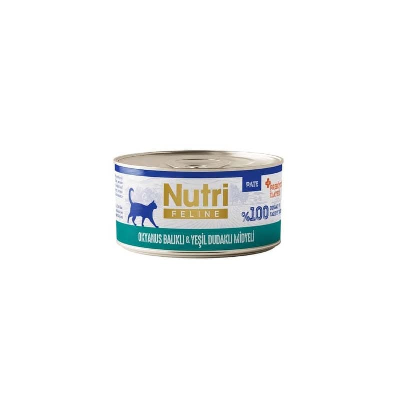 Nutri Feline Okyanus Balıklı ve Midyeli Tahılsız Yetişkin Kedi Konservesi (Pate) 70 gr