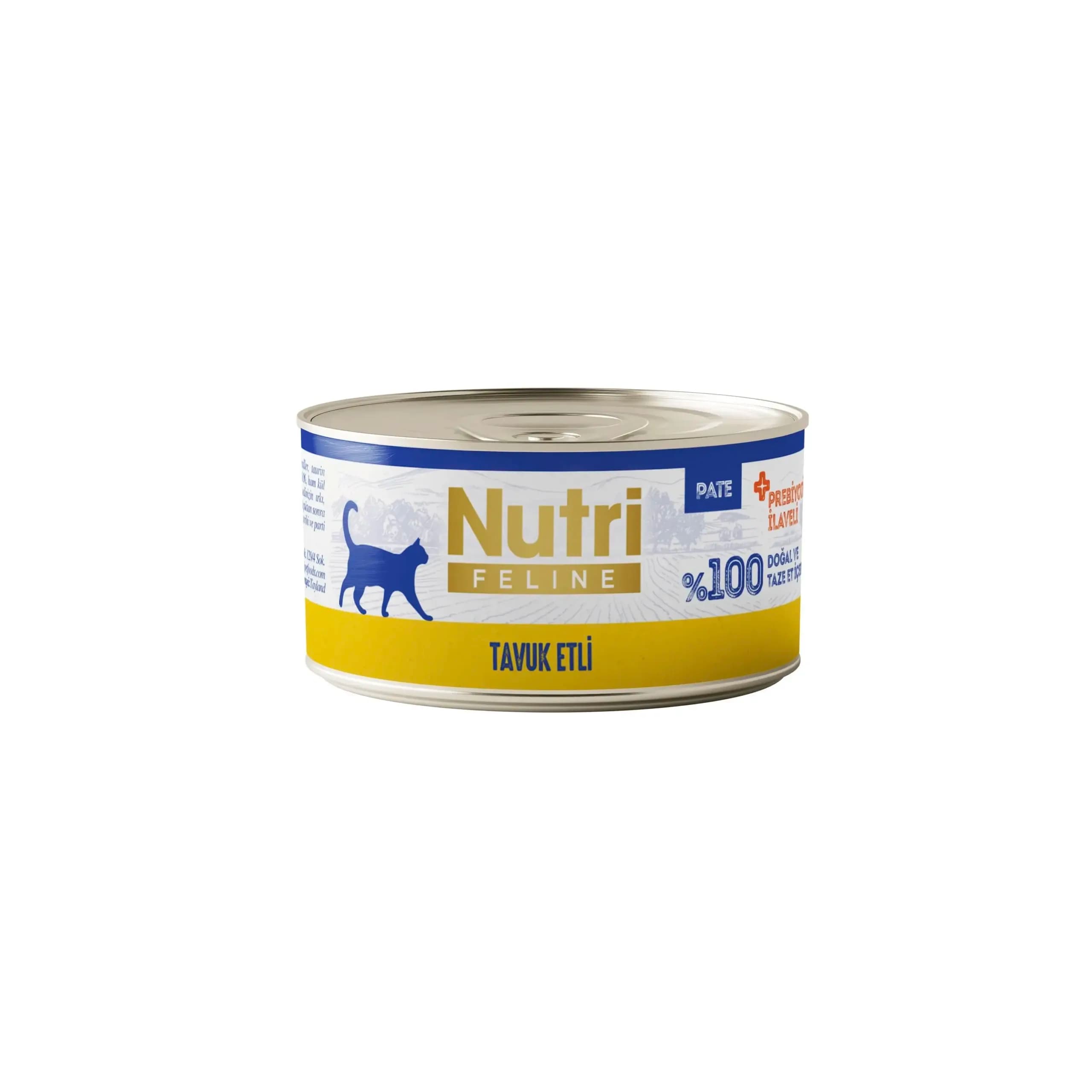 Nutri Feline Tavuk Etli Tahılsız Yetişkin Kedi Konservesi (Pate) 70 gr