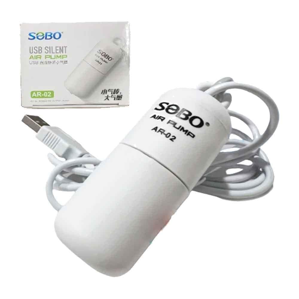 Sobo AR-02 USB Taşınabilir Akvaryum Hava Motoru (1W, 4 L/Dk)