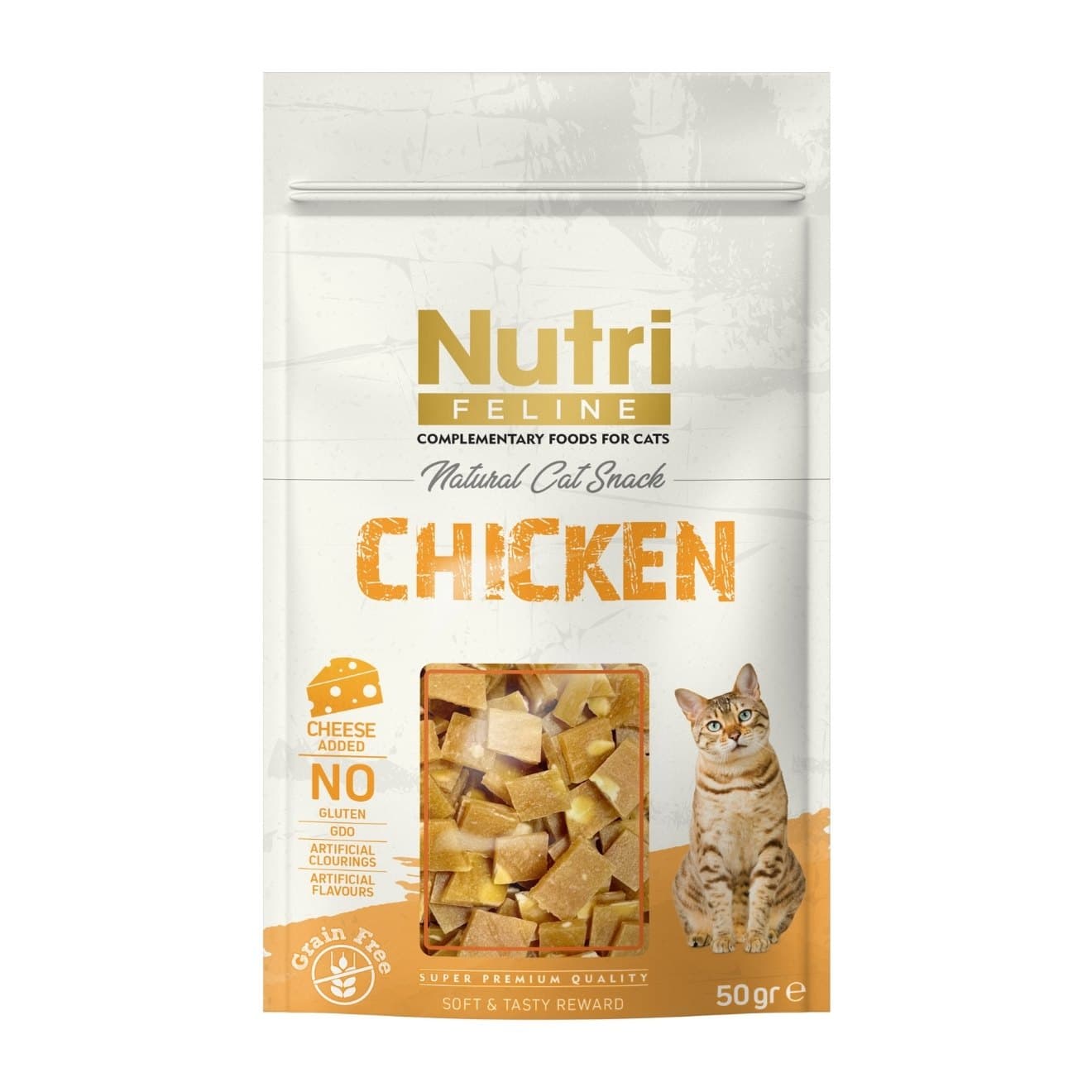 Nutri Feline Tavuklu ve Peynirli Kedi Ödül Maması 50 gr
