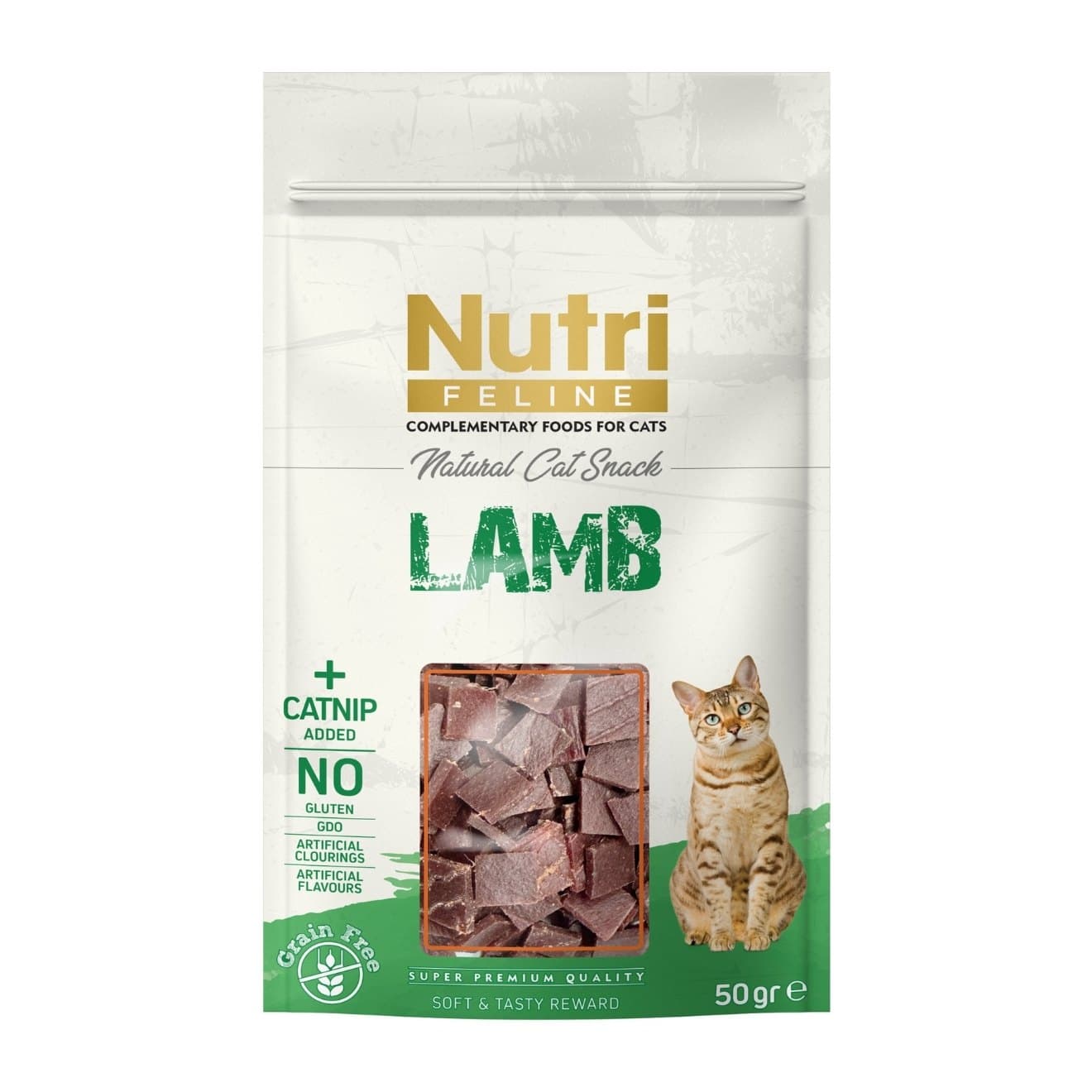 Nutri Feline Kuzu Etli ve Catnipli Kedi Ödül Maması 50 gr