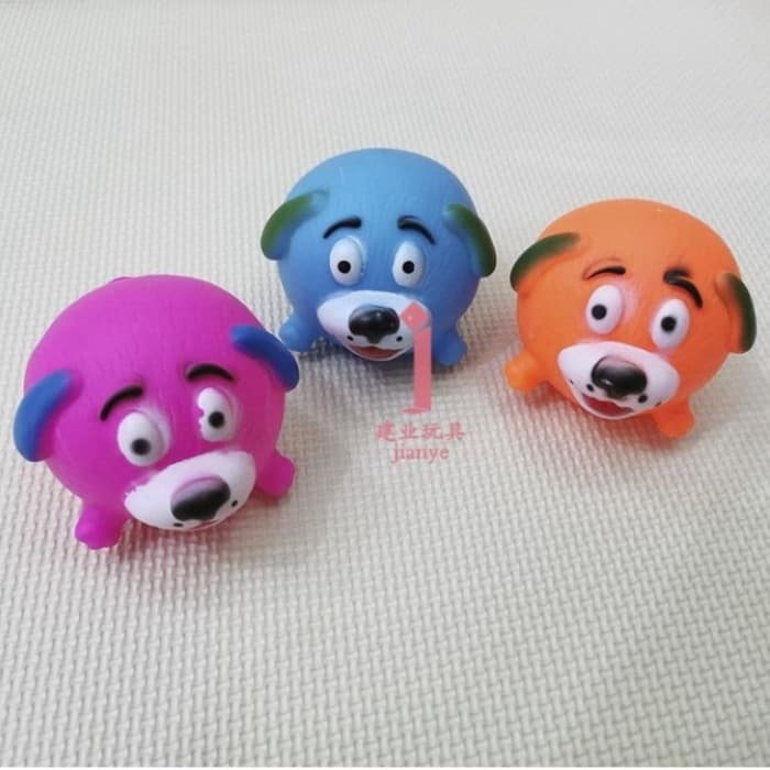 Sesli Köpek Figürlü Yumuşak Kedi ve Köpek Oyuncağı 8 cm
