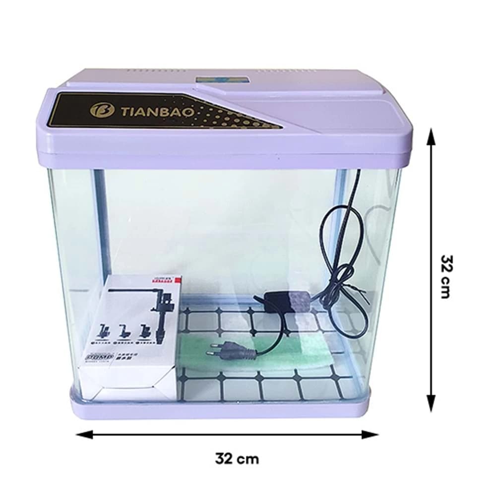 Tianbao LN-320 Sump Filtreli Işıklı Tam Set Akvaryum 32 CM