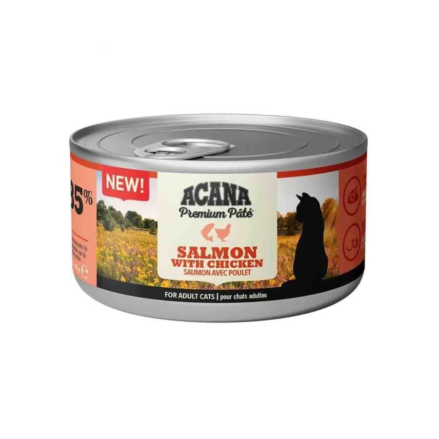 Acana Premium Pate Somon Balıklı ve Tavuklu Kedi Konservesi (85 gr)