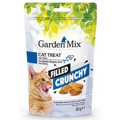 Garden Mix Ton Balıklı İçi Dolgulu Çıtır Kedi Ödül Maması 60 Gr