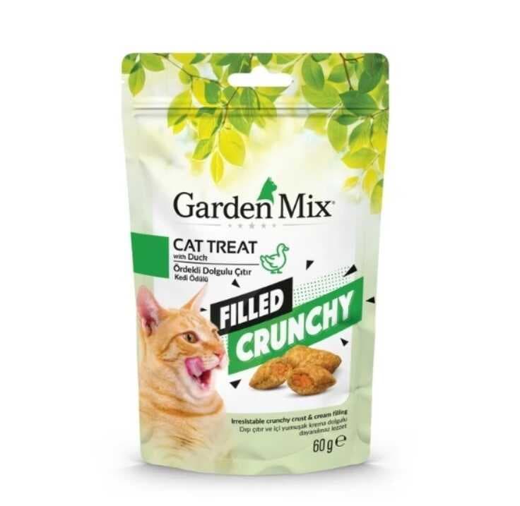 Garden Mix Ördekli İçi Dolgulu Çıtır Kedi Ödül Maması 60 Gr