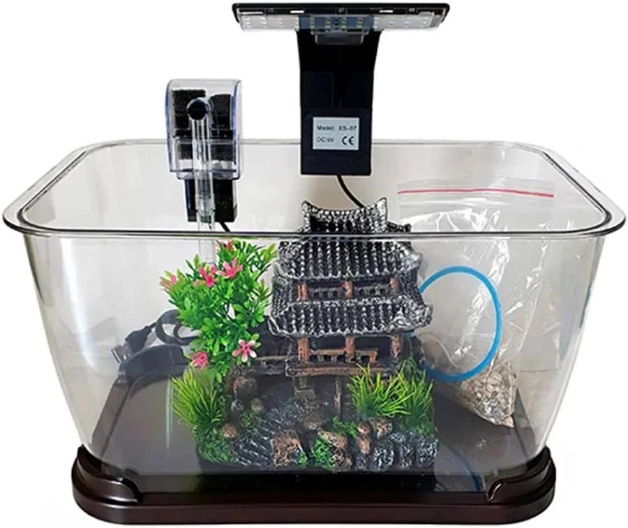 Fish Tank CQF-7131-4 S-Stream Çin Evi Tam Donanımlı Akvaryum 31x19 cm