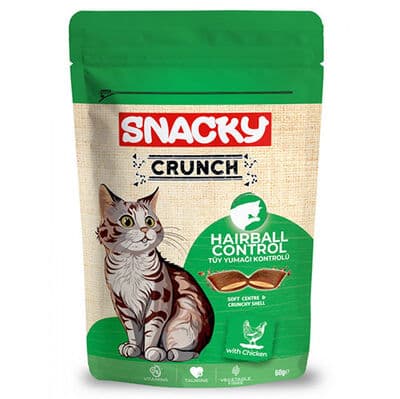 Snacky Crunch Hairball Control Tavuklu Kedi Ödül Maması 60 Gr
