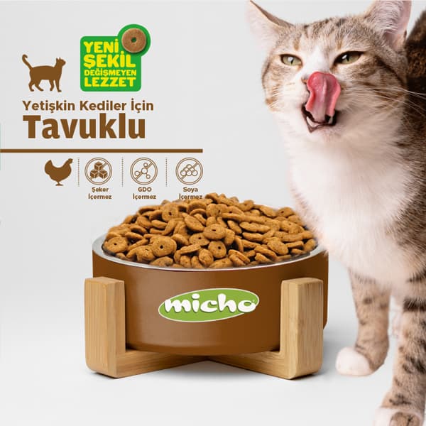 Micho Adult Tavuklu Yetişkin Kedi Maması 3 Kg