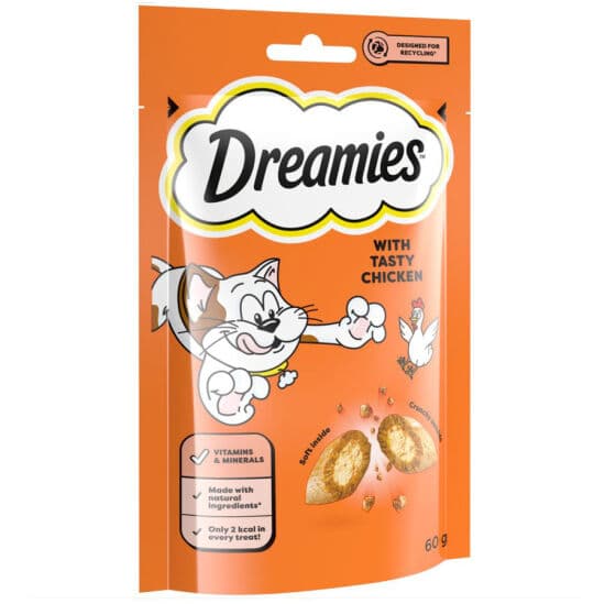Dreamies With Chicken Tavuk Etli Kedi Ödülü 60 Gr