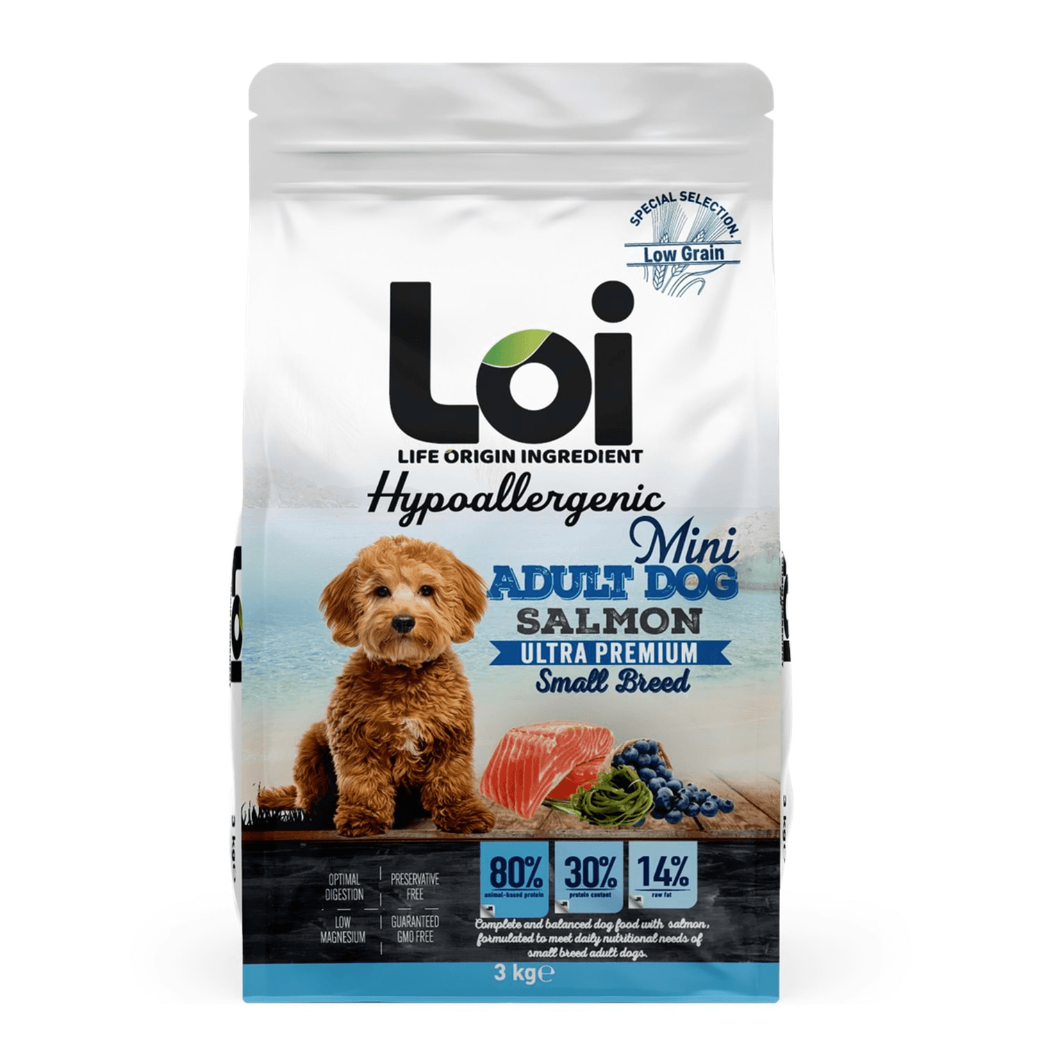 Loi Hypoallergenic Somonlu Küçük Irk Yetişkin Köpek Maması 3 Kg