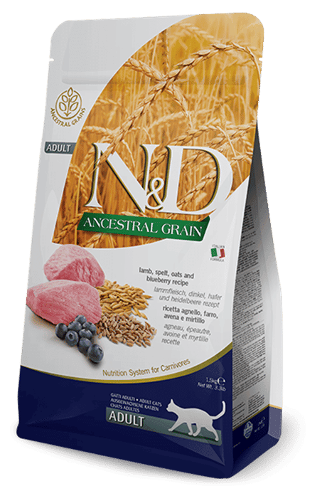 N&D Ancastral Gain Kuzu Etli 1.5 kg Yetişkin Kedi Maması