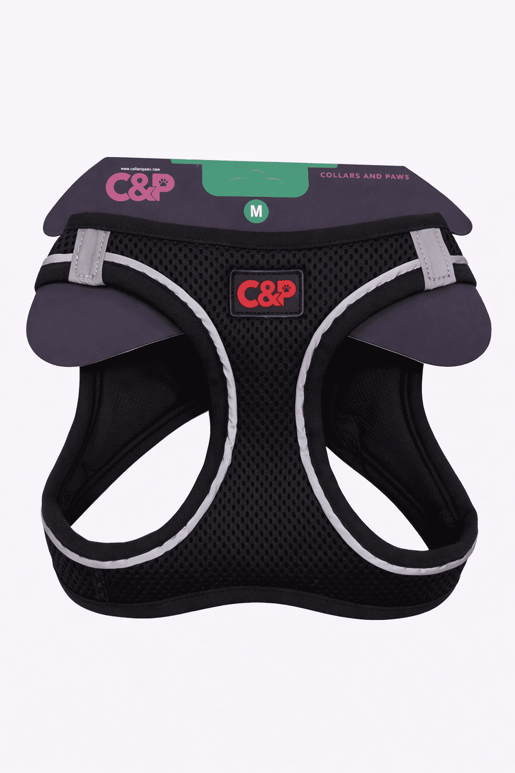 C&P Nefes Alabilir Comfort Köpek Göğüs Yeleği (Air Mesh) M Siyah